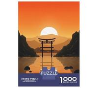 Puzzle de 1000 pièces pour adultes Soul Soothing Shinto Puzzle pour adultes Jeu de réflexion Idée cadeau pour femmes Anniversaire et cadeaux uniques 38 x 26 cm/1000 pièces