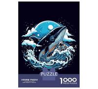 Puzzle De 1000 Pièces pour Adultes Space Whale Imagination Puzzles pour Adultes, Jeu Manuel, Cadeau d'anniversaire, Activités Amusantes À La Maison, 38x26cm/1000pcs