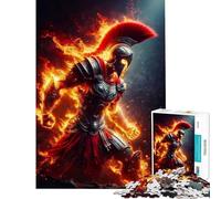 Puzzle de 1000 pièces pour Adultes Spartan Warrior Jeu de réflexion et de logique Niveau Difficile et Stimulant (50x75cm)
