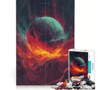 Puzzle de 1000 pièces pour Adultes Sphère de feu, Jeu Manuel, Interaction Parent-Enfant, idéal comme Cadeau pour Toute la Famille 38x26cm