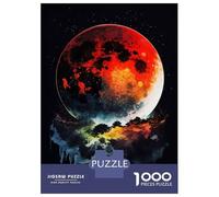 Puzzle De 1000 Pièces pour Adultes Splatter The Moon Puzzle Adulte Jeux Relaxants Vacances À La Maison Passer Le Temps Difficile Et Stimulant 70x50cm/1000pcs
