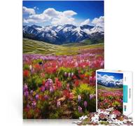 Puzzle de 1000 pièces pour Adultes Spring Mountains - Blossom Ridge Jeu éducatif Défi Jouet Cadeaux d'anniversaire 38x26cm