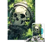 Puzzle de 1000 pièces pour Adultes Squelette d'astronaute Activités Amusantes à la Maison Un Jeu de réflexion Artistique pour Les 14 Ans et Plus 38x52cm