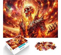 Puzzle de 1000 pièces pour Adultes Squelette de l'enfer Fait de Bois pour Les 14 Ans et Plus Décoration Murale de Jouets Cadeaux d'anniversaire et Cadeaux Uniques。Taille：50x75cm