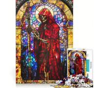 Puzzle de 1000 pièces pour Adultes Squelette Macabre Jeu éducatif Analyse et logique défi Unique 38x52cm