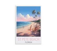 Puzzle de 1000 pièces pour Adultes - St Pete Beach, Floride - Pièces minuscules - Puzzle Stimulant et Difficile pour Noël ou Un Anniversaire - Jeu - 38 x 52 cm