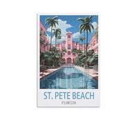 Puzzle de 1000 pièces pour Adultes, St Pete Beach, Floride. Puzzle Stimulant et Difficile, idéal pour la décoration familiale. Dimensions : 38 x 52 cm.