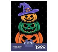 Puzzle De 1000 Pièces pour Adultes Stacked Jack-o-Lanterns Puzzle pour Adultes, Jouet Anti-Stress Amusant Et Humoristique, Idéal comme Cadeau 70x50cm/1000pcs