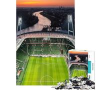 Puzzle de 1000 pièces pour Adultes Stade de Brême Jeu de Construction et d'assemblage Cadeau d'anniversaire Original et Unique (Dimensions 38x26cm)