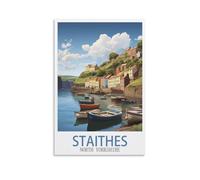 Puzzle de 1000 pièces pour Adultes, Staithes, Yorkshire du Nord, Puzzle en Papier, œuvre d'art, Jouet éducatif et intellectuel, Cadeau, 70 x 50 cm