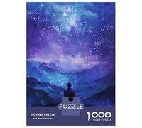 Puzzle De 1000 Pièces pour Adultes Starry Night Mountaintop Puzzle Adulte, Jouet, Décoration Murale, Découpe De Précision, Cadeau Unique pour Un Anniversaire Ou Noël 38x26cm/1000pcs