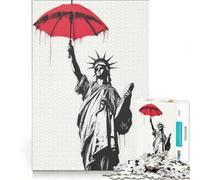 Puzzle de 1000 pièces pour Adultes Statue de la Liberté Jeu éducatif décoration intérieure idéal comme Cadeau 38x52cm