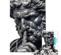 Puzzle de 1000 pièces pour Adultes Statue Grecque du Silence Jeu de réflexion pour Adultes Décoration intérieure Cadeau Stimulant (Dimensions 38x52cm)