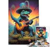 Puzzle de 1000 pièces pour Adultes Steampunk Dino Serenades Activités Amusantes à la Maison Jeu de réflexion pour Passer Le Temps Pendant Les Vacances Convient aux Personnes de 14 Ans et Plus 50x75cm