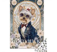 Puzzle De 1000 Pièces pour Adultes Steampunk Dog Art Print Puzzle, Jouet, Décoration Murale, Difficile Et Stimulant 38x26cm/1000pcs
