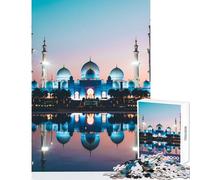 Puzzle de 1000 pièces pour Adultes Style Arabe saoudien idéal pour la décoration intérieure Cadeau d'anniversaire ou Jeu éducatif Comprend Une Affiche et Une fiche de Questions-réponses 50x75cm