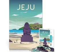 Puzzle de 1000 pièces pour Adultes,Style coréen,Bords précis,Jeu de logique Artistique,Moment de détente et de Divertissement, pour Les fêtes (50x75cm)