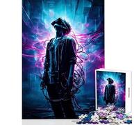 Puzzle de 1000 pièces pour Adultes Style Cyberpunk Immersion en réalité virtuelle décoration Murale œuvre d'art pour Les collectionneurs de Jeux éducatifs et d'artistes Format 50x75cm