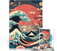 Puzzle de 1000 pièces pour Adultes Style Japonais Séjour Anti-Stress pour Tuer Le Temps Car C'est Un pour Toute la Famille 75x50cm