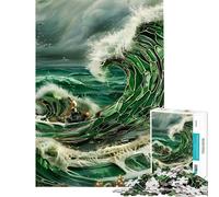 Puzzle de 1000 pièces pour Adultes Style Kintsugi Phare Jeu Manuel Course de Vitesse idéal comme Cadeau pour Toute la Famille (Taille 38x52cm)