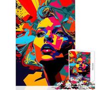 Puzzle de 1000 pièces pour Adultes Style Pop Art Abstrait décoration intérieure Jouet Cadeau d'anniversaire Jeu éducatif Difficile et Stimulant Dimensions 50x75cm
