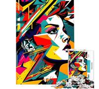 Puzzle de 1000 pièces pour Adultes Style Pop Art Abstrait idéal pour Un Anniversaire ou Noël Jeu éducatif d'analyse et de logique à partir de 14 Ans (38x26cm)