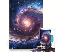 Puzzle de 1000 pièces pour Adultes sur Le thème de la Galaxie d'Andromède Jeu de Concentration mentale,découpe Laser de qualité supérieure,activité Amusante en Famille Le Soir (50x75cm)