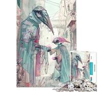 Puzzle de 1000 pièces pour Adultes sur Le thème de la peste Exercice cérébral Décoration intérieure Jeu Pratique à partir de 14 Ans (38x52cm)