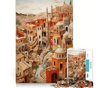 Puzzle de 1000 pièces pour Adultes sur Le thème de la Ville Antique Jeu de concentratione Activité de découpage de Haute précision Moment de Partage et de complicité à Partager en Famille 50x75cm