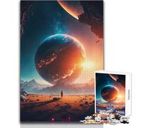 Puzzle de 1000 pièces pour Adultes sur Le thème de l'exploration interstellaire Idéal pour se détendre et se Relaxer Pendant Ses Loisirs créatifs Finitions soignées Dimensions:38x26cm