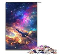 Puzzle de 1000 pièces pour Adultes sur Le thème des fusées dans l'univers Puzzle en Bois Difficile et Stimulant de 75x50cm