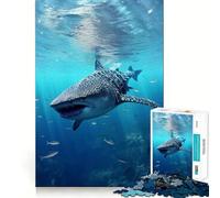 Puzzle de 1000 pièces pour Adultes sur Le thème des Requins-Baleines Découpe de Haute précision,Facile à Apprendre et idéal pour Toute Développez Votre mémoire avec ce Puzzle Amusant et Amusant