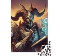 Puzzle de 1000 pièces pour Adultes sur Le thème des rituels occultes. Jeu de Puzzle éducatif et Anti-Stress. Idée Cadeau de Noël. 38 x 26 cm / 1000 pièces