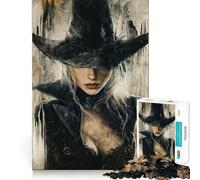 Puzzle de 1000 pièces pour Adultes sur Le thème des sorcières Un Jeu Amusant et Relaxant,découpé au Laser avec Une qualité supérieure,idéal pour Un Moment de Calme et d’Exercice Mental 50x75cm