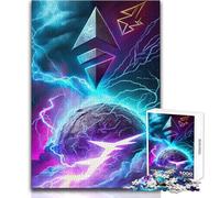 Puzzle de 1000 pièces pour Adultes sur Le thème du réseau Ethereum Un Moment de détente et de Plaisir Découpe de précision avancée Dimensions:50x75cm