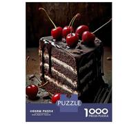 Puzzle De 1000 Pièces pour Adultes Sweet Cherry Cake Puzzle pour Adultes Jouets Anti-Stress pour S'amuser en Famille Activités Ludiques À La Maison 70x50cm/1000pcs