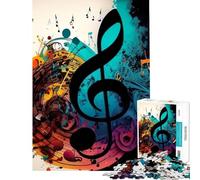 Puzzle de 1000 pièces pour Adultes « Symphonie Musicale V » Stimule Le Cerveau Décoration intérieure Jeu Pratique à partir de 14 Ans (50x75cm)