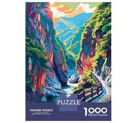 Puzzle De 1000 Pièces pour Adultes Taroko National Park Taiwan Illustration Puzzle pour Adolescents : Améliore La Mémoire, Activités Ludiques À La Maison, Cadeaux Anti-Stress 52x38cm/1000pcs