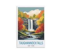 Puzzle de 1000 pièces pour Adultes, Taughannock Falls, New York. Puzzles pour Adultes, Adolescents et Enfants. Puzzle de 1000 pièces, Jeu, Cadeau, Jouet, décoration intérieure. 52 x 38 cm.