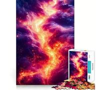 Puzzle de 1000 pièces pour Adultes Tempête de feu céleste »,découpe précise,Jeu créatif et Relaxant,Cadeau apaisant pour Noël (50x75cm)