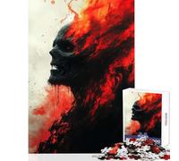 Puzzle de 1000 pièces pour Adultes Ténèbres ardentes décoration Murale Cadeau d'anniversaire Jeu Familial Collection d'artistes Beaux-Arts Dimensions 38x26cm