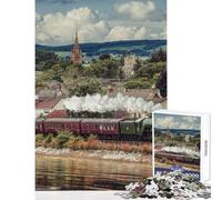 Puzzle de 1000 pièces pour Adultes The Flying Scotsman Jeu Manuel Anti-Stress Jouet éducatif Cadeau d'anniversaire Unique (38x26cm)