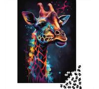 Puzzle De 1000 Pièces pour Adultes, The Mellow Giraffe, 70x50cm/1000pcs; Carton Blanc avec Une Surface Lisse; Loisir À Partager en Famille