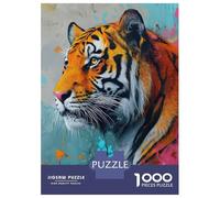 Puzzle De 1000 Pièces pour Adultes The Royal Tiger Puzzle Adulte, Jouet, Décoration Murale, Difficile, Cadeau d'anniversaire, Cadeaux, 52x38cm/1000pcs