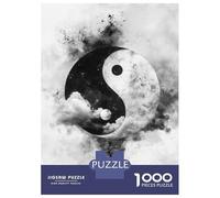 Puzzle De 1000 Pièces pour Adultes The Yin Yang Clouds Adolescents Puzzles Anti-Stress Jeux Difficiles Défi Activités Amusantes À La Maison 38x26cm/1000pcs