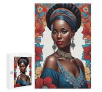Puzzle de 1000 pièces pour Adultes - Thème Afrique : Dieu des Fleurs, Femmes africaines. Puzzle éducatif et Amusant pour Enfants (70 x 100 cm).