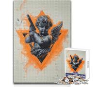 Puzzle de 1000 pièces pour Adultes - Thème : Ange, Agent Secret - Jeu éducatif - Activités familiales - Idée Cadeau d'anniversaire - Dimensions : 38x26cm