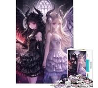 Puzzle de 1000 pièces pour Adultes thème Anges Sombres et Lumineux idéal pour s'amuser à la Maison et stimuler la mémoire Jeu de réflexion pour Les 14 Ans et Plus (50x75cm)