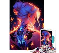 Puzzle de 1000 pièces pour Adultes thème Anime Fille Japon Magique Jeu Impossible Jeu éducatif défi Jouet Amusant Cadeau pour améliorer la mémoire (Taille 50x75cm)