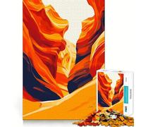 Puzzle de 1000 pièces pour Adultes,thème Antelope Canyon,découpe précise,Art,Jeu de réflexion,Loisirs,Cadeau d'anniversaire Amusant (38x52cm)